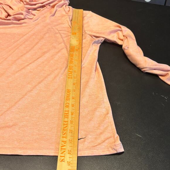 Nike Dri-Fit Women’s Pink Hooded Long Sleeve Athletic Top Size M Running - Picture 4 of 6